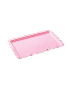 1/5pcs Plastic Cake Stand Dessert Plate Set, 2-Tier/3-Tier Dessert Display Rack, Round Multi-Layer Tray Suitable For Birthday, Wedding, Party - Hồng - Xem 12