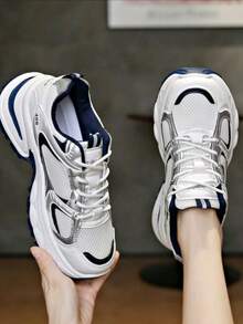 2025 Spring/Summer New Thick Sole Mesh Casual Sports Shoes, Women