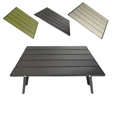 迷你露营桌，超轻，便携式，铝合金，户外桌，可卷起，折叠桌，适合背包旅行、野餐、烧烤