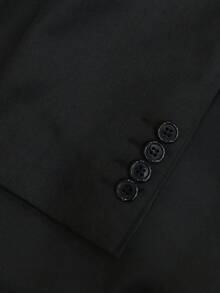 Men's Fashion Mandarin Collar Jacket, Business Suit, Pockets Unsealed, Suitable For Casual Outings - Black - View 5