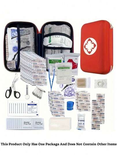 First Aid Kit, Essential Quick Response Supplies, Suitable For Home, School, Outdoor Activities, Hiking, Boating, Road Trips, Camping - No Medicines Included, First Aid Bag, Medicine Bag, Medicine Box, Medicine Bottle, Hospital Bag, First Aid Box, Medicine Organization Pouch, Portable Travel Essentials