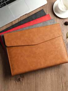 1pc A4/A5 2026 Planner PU Leather Waterproof File Folder, Document Organizer, File Envelope Set, Tablet Sleeve, With Magnetic Snap Closure, Suitable For Home, School, Office, Student Stationery (Brown, Black, Green, Gray, Blue)