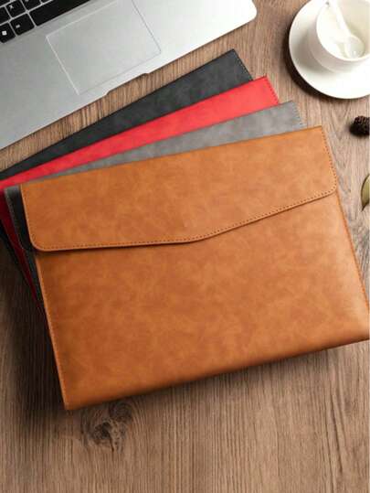 1pc A4/A5 2026 Planner PU Leather Waterproof File Folder, Document Organizer, File Envelope Set, Tablet Sleeve, With Magnetic Snap Closure, Suitable For Home, School, Office, Student Stationery (Brown, Black, Green, Gray, Blue)