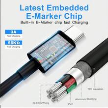 1 个 USB C 转 Type-C 充电线，USB C 快速充电数据同步线，兼容 16/16 Pro/16 Plus/16 Pro Max/兼容 15/15 Pro/15 Plus/15 Pro Max、Galaxy A14 5G A13 A54 A53 S25 S24 S23 S22 Ultra S21 S20，Android 手机线兼容 16、16 Pro Max、15、15 Plus、15 Pro、15 Pro Max，兼容小米，兼容 OnePlus Type C Nan - 黑色 - 查看 4