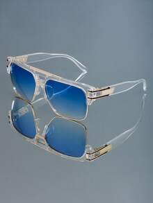 Kính thời trang phong cách Punk đơn giản, cổ điển, phù hợp với mọi phong cách, dành cho nam nữ, dự tiệc, đi chơi, đi biển, đi chơi lễ hội, kính thời trang cá nhân hóa - Nhiều màu - Xem 6