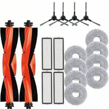 Compatible With Xiaomi Robot Vacuum S20+ / S10 Plus / S20 Plus / S10+ / B108GL / B105 / B108CN B113CN Parts Accessories Main Side Brush Hepa Filter Mop Cloth Replacement