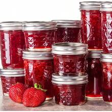4oz Glass Jars With Lids Silver Mason Jars Ideal For Honey Jam Wedding Favor DIY Magnetic Mini  Jars For Kitchen Set Of 40 - Ngoại hình kim cương - Nắp hai mảnh - Xem 5