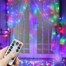 USB Powered Fairy Curtain Light -8 Remote Control Modes, Suitable For Bedroom, Interior Decoration, Wedding, Christmas And Party Seasonal Decoration Home Decor Christmas Decorations Room Decor Winter