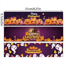 20/12/6 件万圣节装饰水瓶贴纸 - 幽灵和南瓜贴纸套装，适用于万圣节派对、万圣节派对糖果装饰、烘焙包装纸盒腰封、不给糖就捣蛋、杯子、糖果袋、派对万圣节贴纸、水瓶、礼品包装、DIY 装饰 - 彩色 - 查看 5