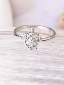 1 pieza Tobillera de estilo vintage bohemio, simple y versátil con decoración de tortuga pequeña, adecuada para mujeres en vacaciones de playa, regalo para amigos