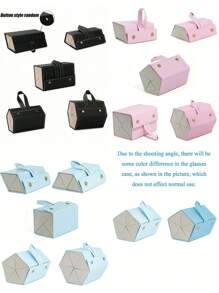 Travel Glasses Case, Foldable Hanging Glasses Storage Box Rack(Two Types Of Wiring, Shipped Randomly), Portable Sunglasses Organizer Eyewear Holder Case Sunglasses Storage Organizer Eyeglasses Holder Foldable Travel Case With For Multiple Glasses Hanging Eyewear Display