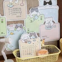 6 包（共 180 张）可爱猫咪便笺 - 柔和色彩，带有睡觉、吃饭、笔记本电脑设计 - 适用于办公桌、冰箱、计划器的便利贴 - 送给猫爱好者和办公室装饰的完美礼物，猫咪礼物，办公桌记事本，异想天开的插图，耐用的文具，俏皮的设计，回到学校