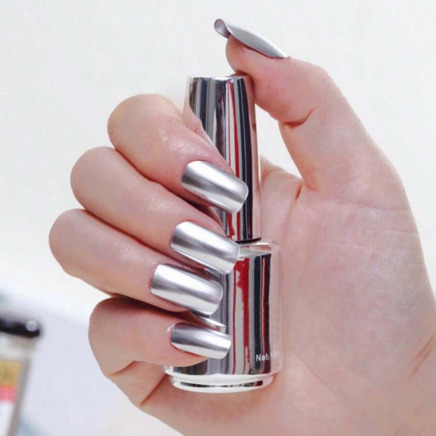 1pc Fashion 18ml Large Mirror Metallic Nail Polish For Home, Mobile Phone Case, Eyeglasses, Business Cards, 12 Colours, Valentine's Day Gift, Mother's Day Gift - 12 - 查看 1