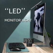 CANMEIJIA LED Screen Hanging Lamp, Touch Dimmable Computer Screen Light, RGB Backlight With USB Port, Magnetic Attachment, Suitable For Desktop Computer/Laptop/Display/Monitor/Desk/Computer Desk/Computer Live Streaming/ESports Gaming - Monitor Screen Light - View 5
