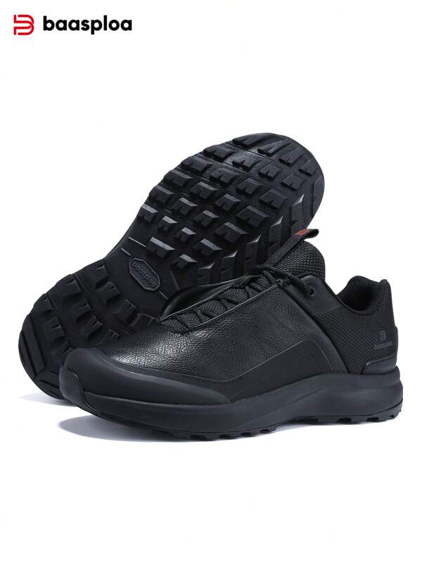 baasploa Baasploa Men Hiking Shoes Trekking Climbing Sneakers Non-Slip Comfort Outdoor Resistant Walking Shoes Male Four Season