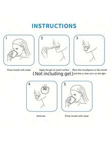 Teeth Whitening Lamp - LED Lamp, Teeth Whitening Accelerator, Household Teeth Whitening Lamp - White - View 5