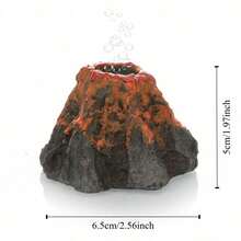 1PC Fish Tank Landscaping Simulation Volcano Aquarium Accessories Rockery Aerator For Aquarium Pump Bubble Stone Oxygen - Multicolor - View 15
