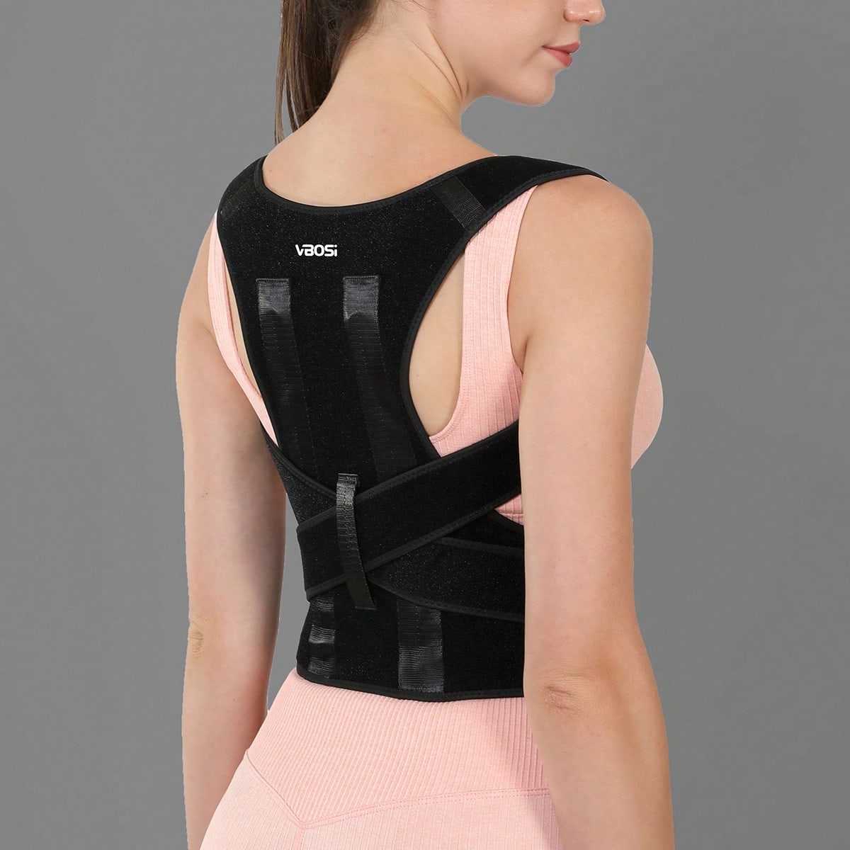 Se sugiere talla talla grande grande) Corrector de postura deportivo ajustable y unisex para la espalda y la cintura
