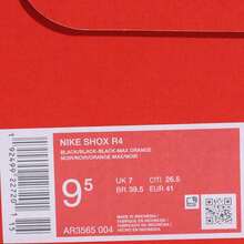 女款 NIKE SHOX R4 休闲运动鞋，低帮 AR3565-004 - 黑色 - 查看 7