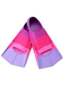 1 Pair Short Swimming Fins For Teens, Swimming Training Fins, Suitable For Girls, Boys, Adults, Men And Women Beginners - Multicolor - View 27