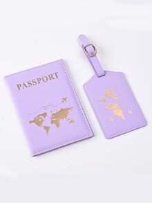 4/2/1pc Couple Travel Passport Holder, Imitation Leather Passport Wallet, Passport Cover, Suitable For Honeymoon Travel, Pu Leather Passport Holder, Passport Cover, Passport Wallet, Passport Card Holder Lightweight And Stylish Flight Travel Accessories, Suitable For Women Or Men Taking Business Travel, Student Travel - Multicolor - View 20