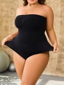 Große Größen 1 Stück Formende Bodysuit für Damen - Formende Shapewear für den gesamten Körper, geeignet für Kleider, Hochzeiten, Alltagstragen und Wochenbett-Erholung - Schwarz - Übersicht 10