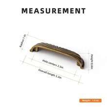 6 PCS Modern Simple Enclosure Type Solid Zinc Alloy Cabinet Drawer Handles,Drawer Knobs, Cabinet Handles, Wardrobe Cabinet Door Handles,Cupboard Handles, Home Decoration Essential Hardware And Hardware - Antique Brass - View 12