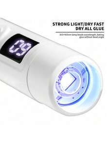 360° Rotatable Nail Lamp With Adjustable Heating Function, Multi-Angle Nail Gel Curing Tool, Professional Nail Salon & Home Use, Ideal Gift For Nail Artists, DIY Enthusiasts & Bridal Stylists, LED Temperature Control & Non-Slip Base - White - View 9