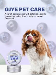 GJYC PET Balsam natural pentru labe pentru câini cu afine - protejează labele de pavajul fierbinte, ceară pentru labele uscate și nas, cremă hidratantă pentru labele crăpate, unt cremă cu parfum de afine pentru pisici și câini, protectoare pentru labe (0,53 oz)