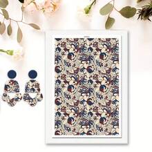 1 coală de hârtie de transfer pentru lut polimeric, imitație de marmură retro abstract flori lut transfer hârtie pentru cercei din lut polimeric, vintage flori margarete transfer hârtie lut bijuterii pictură în ulei bijuterii - Multicolor - Vizualizare 23