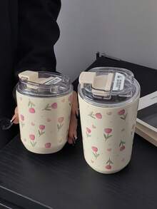 1 cốc thủy tinh cách nhiệt hai lớp bằng thép không gỉ hình trái tim màu hồng 280ml/380ml, cốc, bình đựng nước, thích hợp cho phòng tập thể dục, văn phòng, gia đình, ngoài trời, du lịch, quà tặng ngày lễ, tốt nghiệp, trở lại trường, ngày của mẹ - Nhiều màu - Xem 3