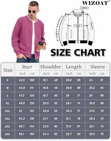 Mens Casual Lightweight CoatChristmas MQ4K - 淡紫色 - 查看 9