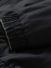 Men's Jacket, Thickened Fleece Reversible Windbreaker Jacket, Fashion Workwear Outerwear For Autumn/Winter - Black - View 8