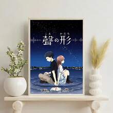 1/3/6张流行墙面艺术海报套装，日本动漫电影海报，现代墙面装饰，帆布海报印刷，书房、宿舍、客厅、卧室，无框风格家居装饰 - 彩色 - 查看 25