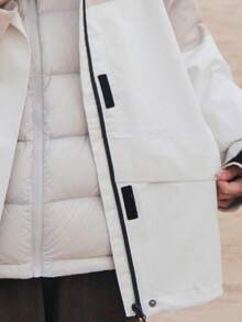 CAMEL CROWN Three-Proof Down Liner Jacket Women's Three-In-One Oil-Proof And Waterproof Jacket Autumn And Winter Ski Suit - Warm White Light Khaki - View 3