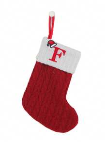 Capital Letter Christmas Stocking Decorations, Christmas Stockings, Double-Sided Fireplace Stockings, Party Decorations, New Year Party Favors, Personalized Initials Stockings, Family Holiday Christmas Party Decorations, Birthday, Christmas, Christmas Decorations, Christmas Tree Decorations, Baby Shower, Baby Supplies, Holiday Decorations, Baby Party Supplies. Party Props, Party Decorations