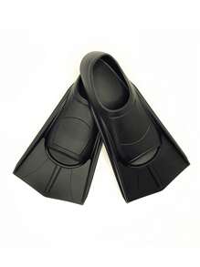 1 对，短款青少年脚蹼游泳脚蹼，游泳训练脚蹼，适合女孩、男孩、成人、男士和女士初学者