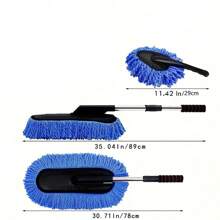 Car Dust Collector Retractable, Handle Microfiber, Air Conditioning Ventilation Brush, Car Dust Removal Duster Wipe, Car Soft Brush Cleaning Brush, Mini Bristle Brush Dust Removal Brush, Nanofiber Car Interior, Cleaning Exterior Interior, Car Wash Dust Remover Duster Exterior Interior Cleaning Kit