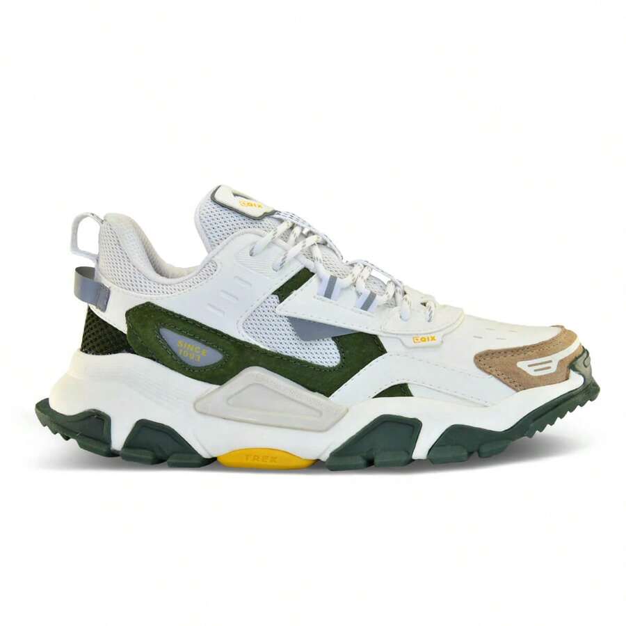 Qix Trek Sneakers - Blanco y verde - Ver 1