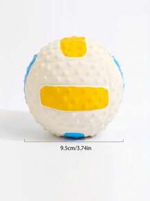 Interactive Pet Squeaky Toys, Pet Chasing Toys Ball, Dog Football/Volleyball/Rugby, Squeaky Dog Balls, Interactive Latex Rubber Squeaky Dog Toys, Soft Bouncy Fetch Toys For Small Dogs, Training Tools, Pet Supplies, No Battery Required - Multicolor - View 17