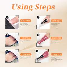 TARTU 8ml Sheer Jelly Gel Polish Kit, Spring Summer Ice Translucent Reddish Brown Sheer Jelly Gel Polish, Ice Translucent Non-Sticky Gel Polish UV/LED, Watercolor Gel PolishSoak Off, Semi Permanent For Home Salon Nail Art, Daily Nail Design - TT040 - 查看 6