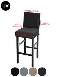1 cái/2 cái/4 cái/6 cái/30 cái Vỏ bọc ghế bằng lụa sữa kaki chống thấm nước, Thiết kế tối giản cổ điển, Vỏ bọc chống bụi co giãn cho ghế khách sạn, nhà hàng, phòng khách, Có sẵn màu đen, xám nhạt, xám sao băng - Nhiều màu - Xem 18