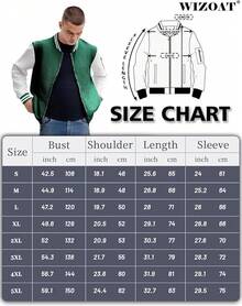 Mens Casual Lightweight CoatChristmas MQ4K - 綠白 - 查看 3