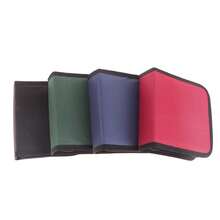 1Pc 40Tabletas CD DVD Discos Bolsos de Oxford Estuche de Almacenamiento Estuche CD/DVD Estuche CD Almacenamiento Organizador de DVD Estuche Porta Folletos de DVD LZKY - Negro - Ver 11