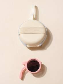 1/2/6 PCS Baby Glasses+1 Pc Glasses Bag,For 2-5 Years Old,Baby Boy And Baby Girl Glasses,Foldable Glasses, Portable Glasses,Cool,Cute,Round Glasses, Decorative Glasses,Baby Glasses Gift,Spring Accessories,Summer Accessories