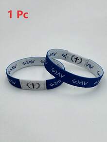 1pc Bible Verse Bracelet, NFC Enabled Christian Daily Prayer Text Bracelet, Unisex, Suitable As Holiday Gift For Halloween, Christmas, New Year