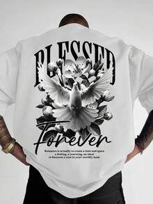 Men's Casual Versatile Simple Graphic Print Short Sleeve T-Shirt