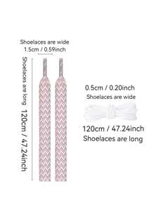 1pc Fashion Colorful Braided Shoelaces - Design, Create Unique Style, Perfect For Sneakers And Casual Shoes