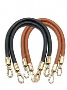 女士手提包肩带，PU皮革肩带，纯色扣环配件，手柄替换零件 - 彩色 - 查看 2