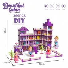 娃娃屋玩具套裝，5層城鎮房屋附多個房間與頂樓休息區，包含家具與配件及鞦韆椅 - 彩色 - 查看 18